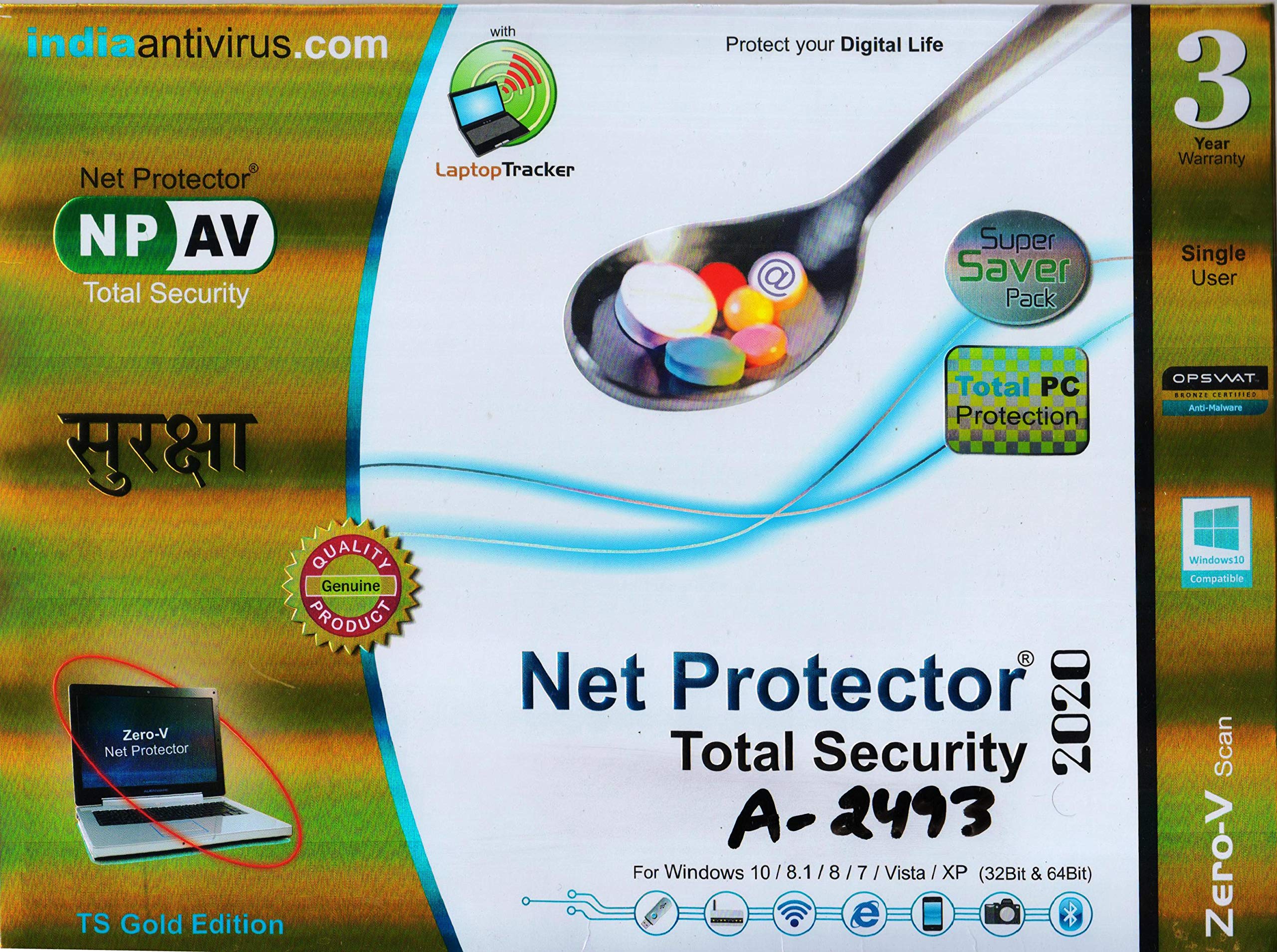 NPAV Net Protector 2020 Total Security - 1 PC 3 Years Email Delivery in 1 Hours (B084RPBFF4) Amazon Price History, Amazon Price Tracker