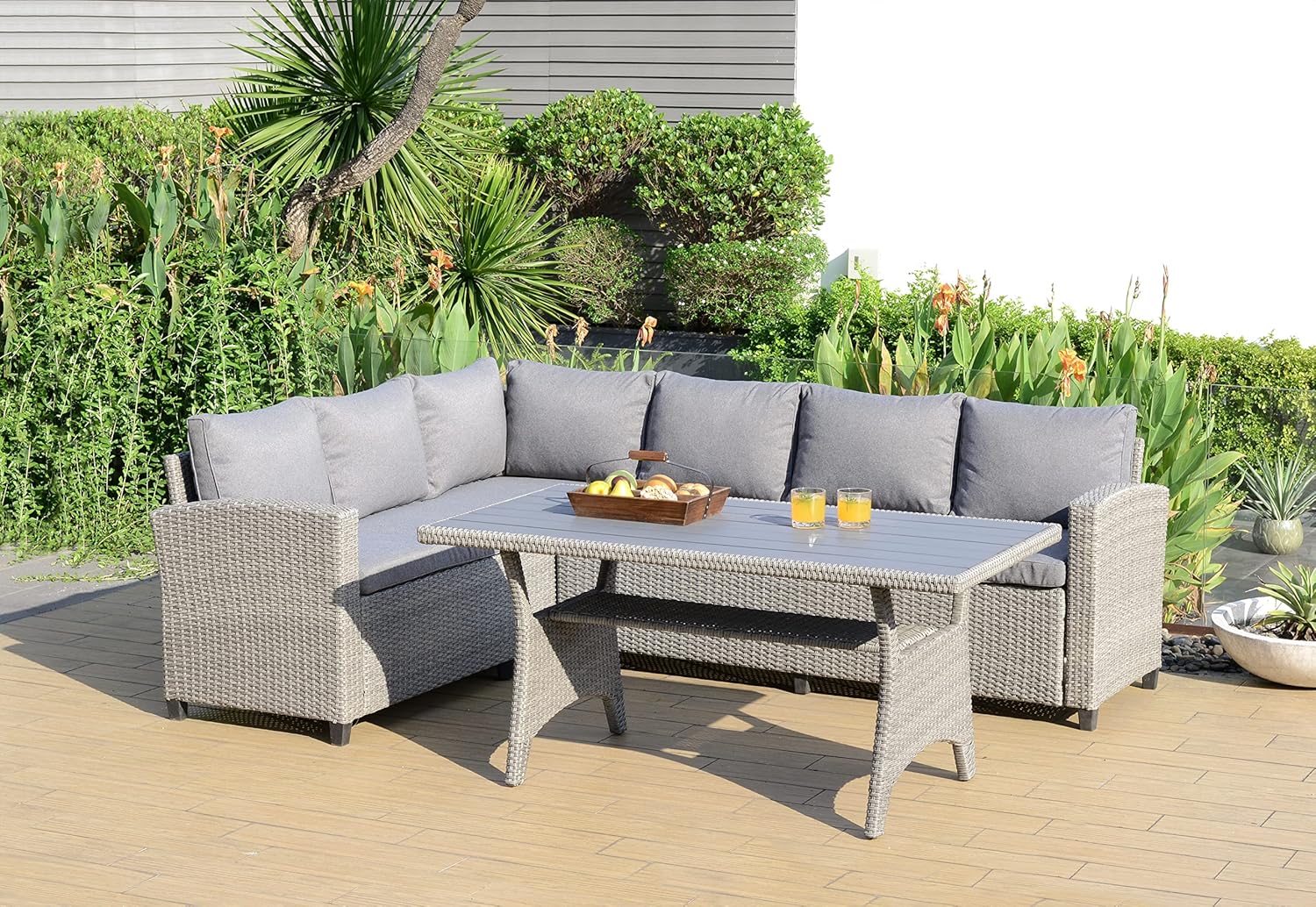 Brampton Patio Dimaro Patio 3-Piece Conversation Set | Durable Wicker | Ideal for Indoors and Outdoors