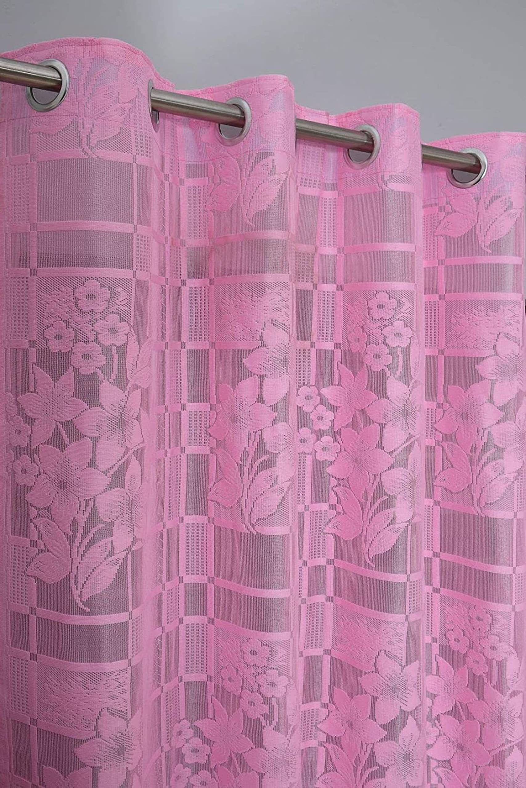 See full amazon price history chart for HOME UTSAV 1 Piece Transparent Sheer Flower Net Curtains for Long Door 9 Feet, Pink HOME UTSAV 1 Piece Transparent Sheer Flower Net Curtains for Long Door 9 Feet, Pink (B095SWXJ9J) Amazon Price History, Amazon Price Tracker