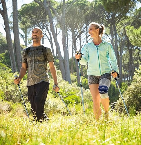 Miniatura 5 de Bauerfeind GenuTrain - Rodillera derecha A3  Rodillera de compresión de punto transpirable para aliviar el dolor y la hinchazón de osteoartritis,