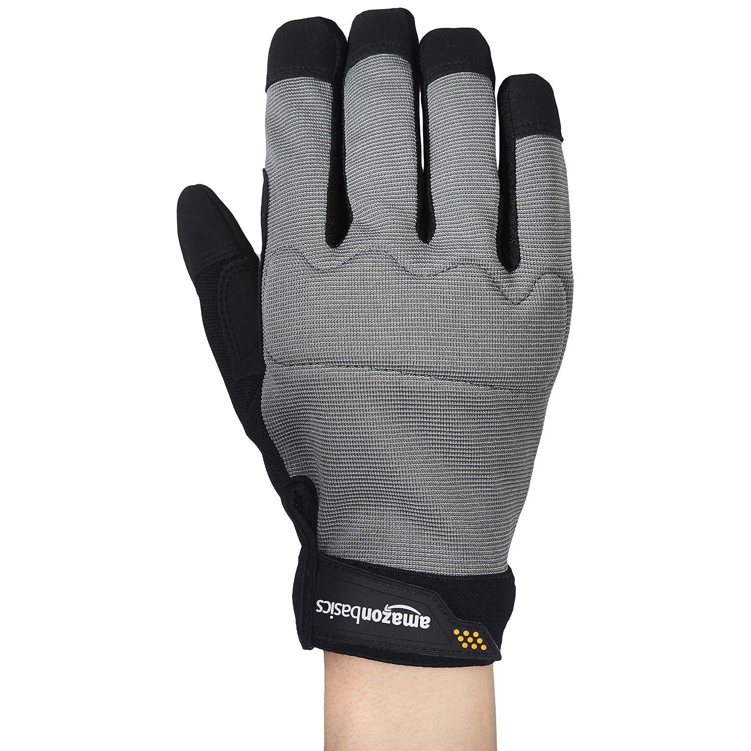 Amazon Basics Enhanced Flex Grip Work Gloves - Gray, XXL