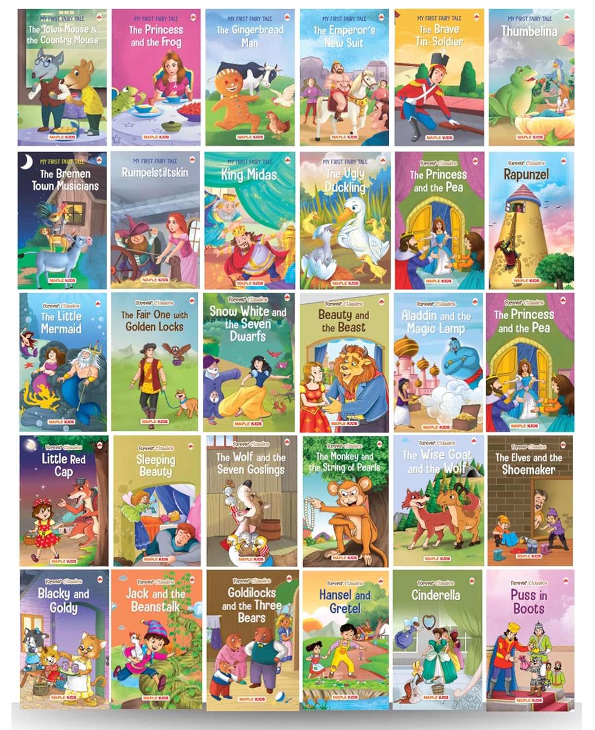 Story Books for Kids (Set of 30 Books) (Illustrated) – Fairy Tales – English Short Stories for 3+ – Sleeping Beauty, The Little Mermaid, Hansel and Gretel, The Princess and the Frog, Thumbelina, Ugly Duckling etc. Story Books for Kids (Set of 30 Books) (Illustrated) – Fairy Tales – English Short Stories for 3+ – Sleeping Beauty, The Little Mermaid, Hansel and Gretel, The Princess and the Frog, Thumbelina, Ugly Duckling etc.