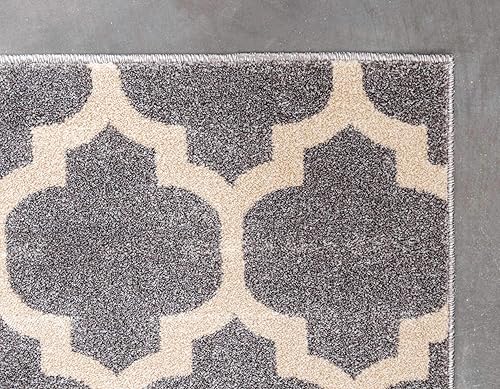 Miniatura 8 de Unique Loom de Trellis Collection Alfombra marroquí de enrejado gris oscuro (6' 0 x 9' 0)