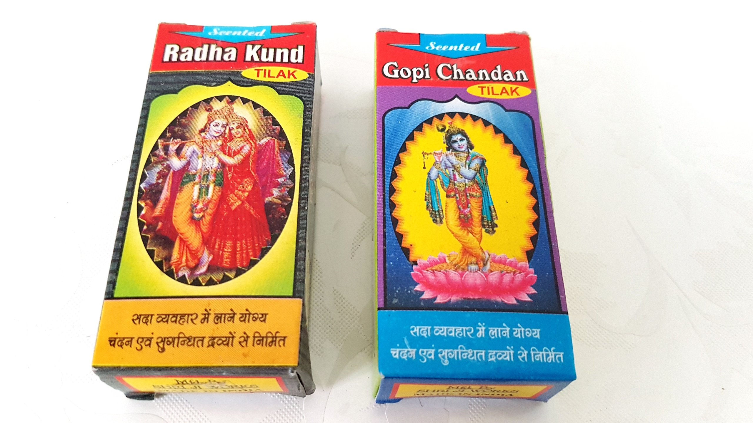 Buy Set Of Gopi Chandan And Radha Kund Tilak Vraja Dwarka Krishna