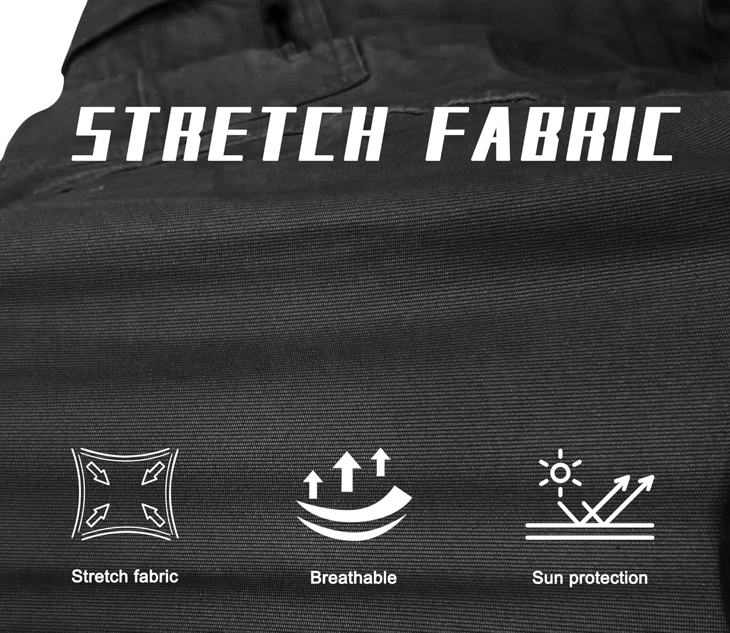 Men's Cargo Pants Relaxed Fit Stretch Casual Work Pants Straight Twill Chino Pants with 8 Pockets No Belt - Image 6