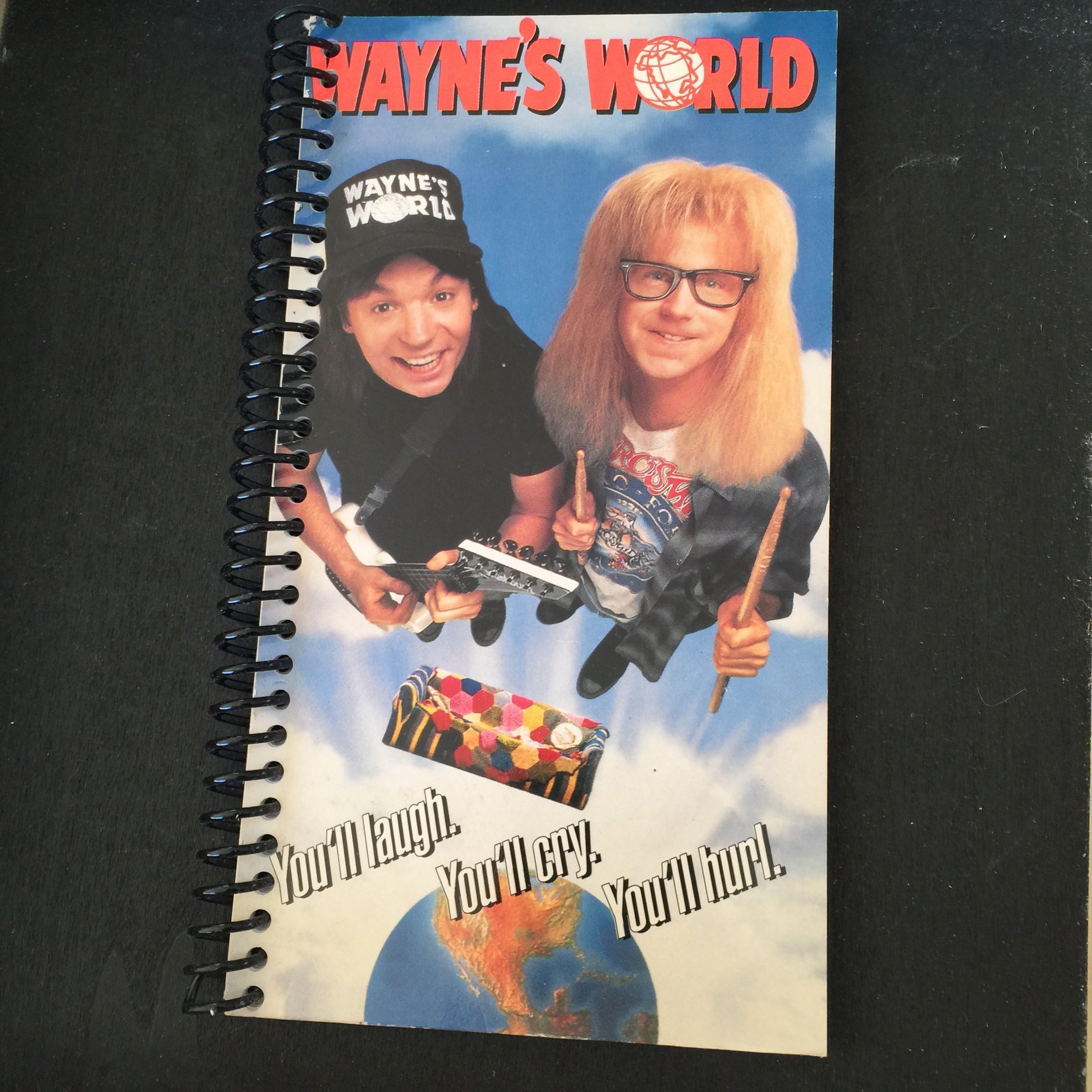 Wayne's World VHS Notebook