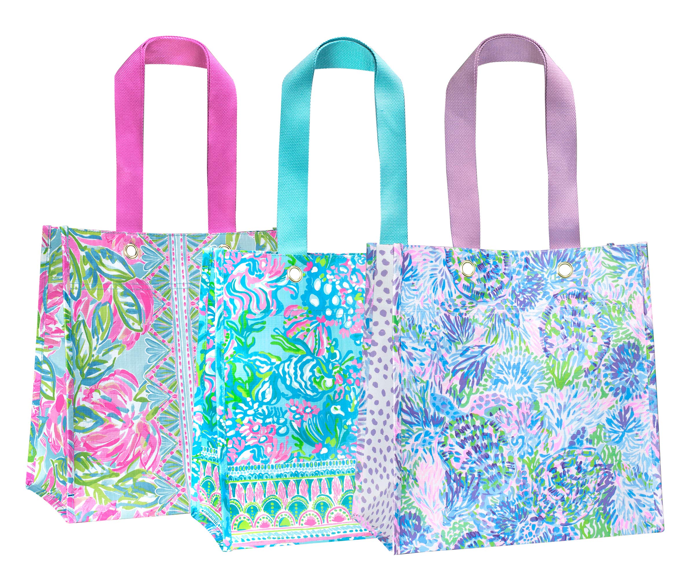 Market Shopper Bag Set of 2, Reusable Grocery Totes with Comfortable Shoulder Straps