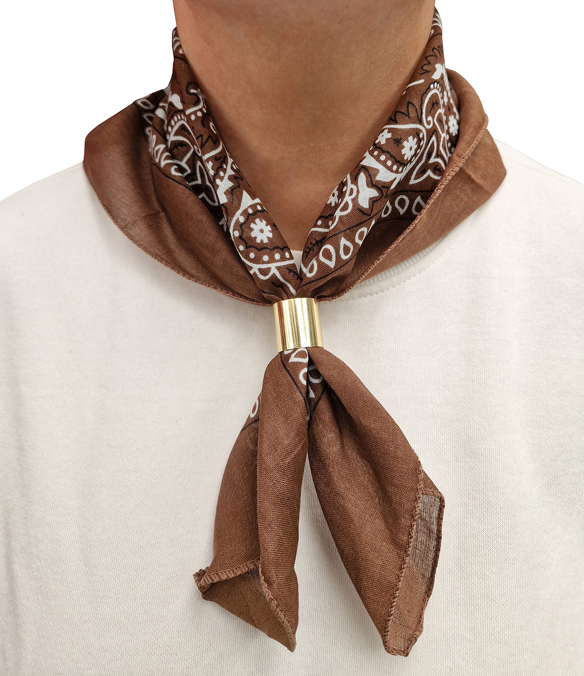 Ring Bandana Neck Tie Tie Clips 30 Pcs Scarf Ring Clips T-s