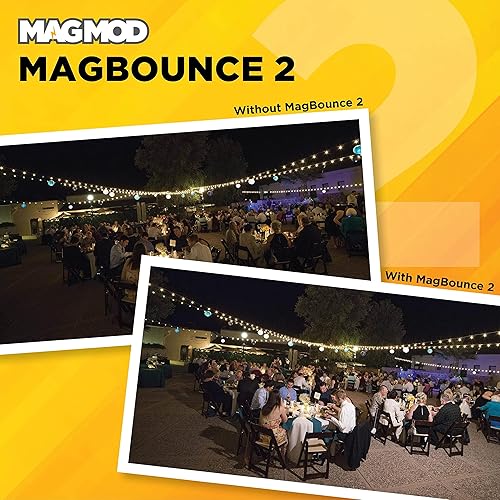 Miniatura 8 de MagMod MagBounce 2 y MagGrip 2  Paquete de difusor de flash de luz rápida para cámara  Juego de iluminación modular para cámara
