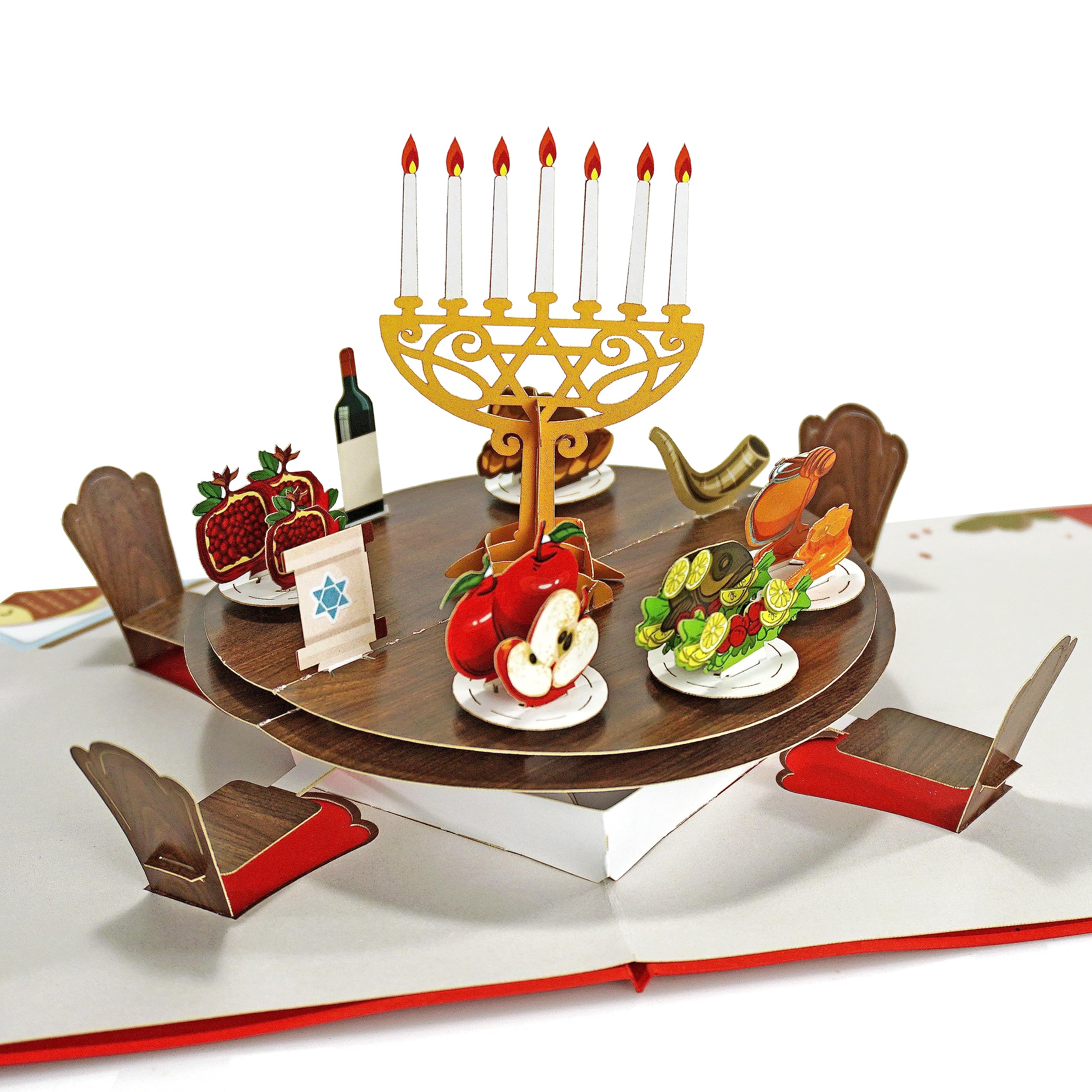CUTPOPUP Rosh Hashanah Card Pop Up, Religious 3D Greeting Card, Birthday Cards for Women, Birthday Cards for Men (Rosh Hashanah) US8-57UK1515 โ image 1