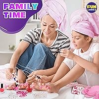Vista 7 de Funkidz - Kit de spa de pies para niñas, kit de pedicura para niñas, tamaño 17.91 pulgadas de ancho x 12.4 pulgadas de largo, incluye inflador