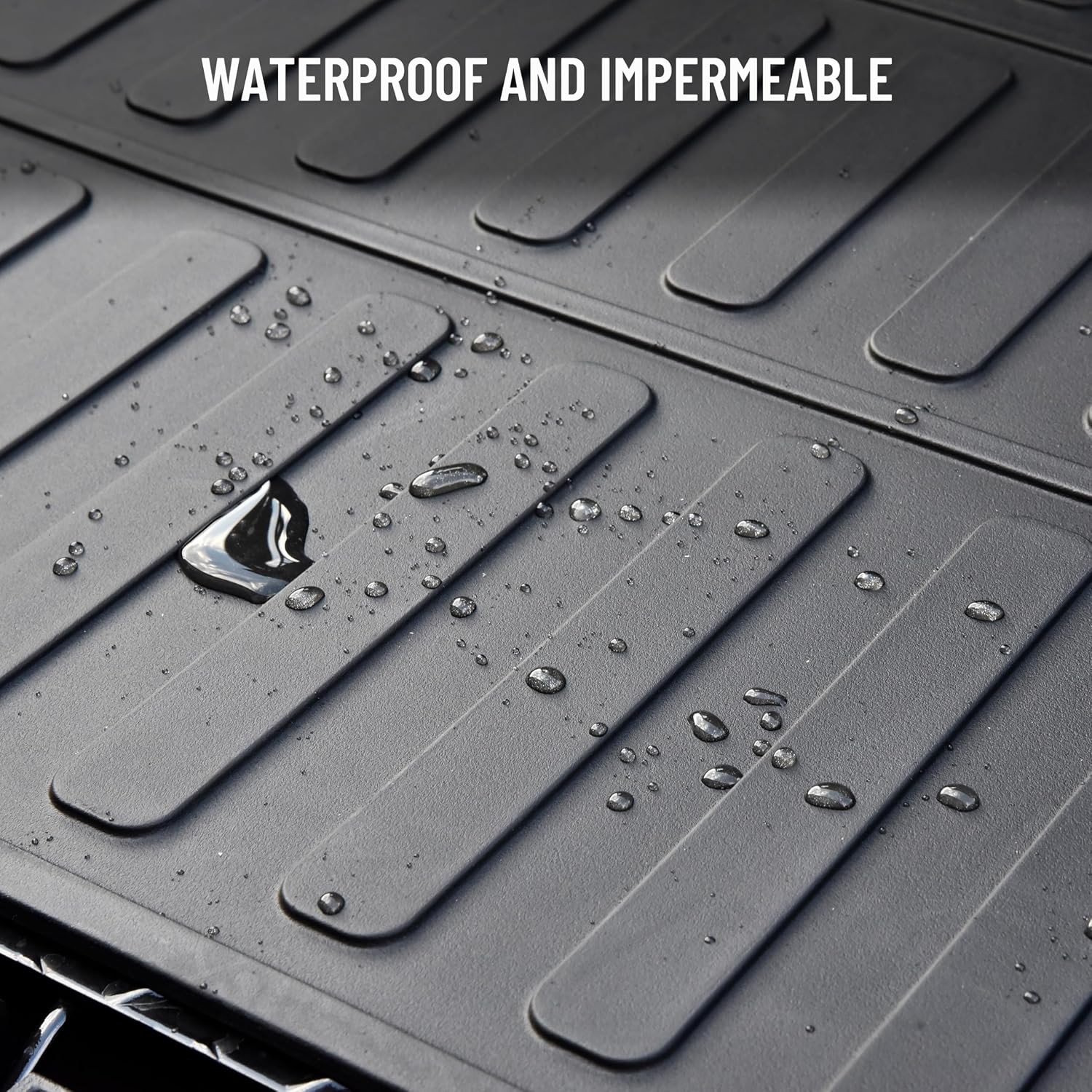 SAUTVS TPE Cargo Bed Mat Liner for Kawasaki Mule PRO, Rubber Rear Cargo Bed Mat All Weather Protector Slush Liner for Kawasaki Mule PRO-MX EPS 2019-2026 Accessories (Replace #99994-1188)