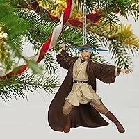 Vista 6 de Hallmark Keepsake Plástico, adorno navideño 2022, Star Wars: La venganza de los Sith OBI-Wan Kenobi