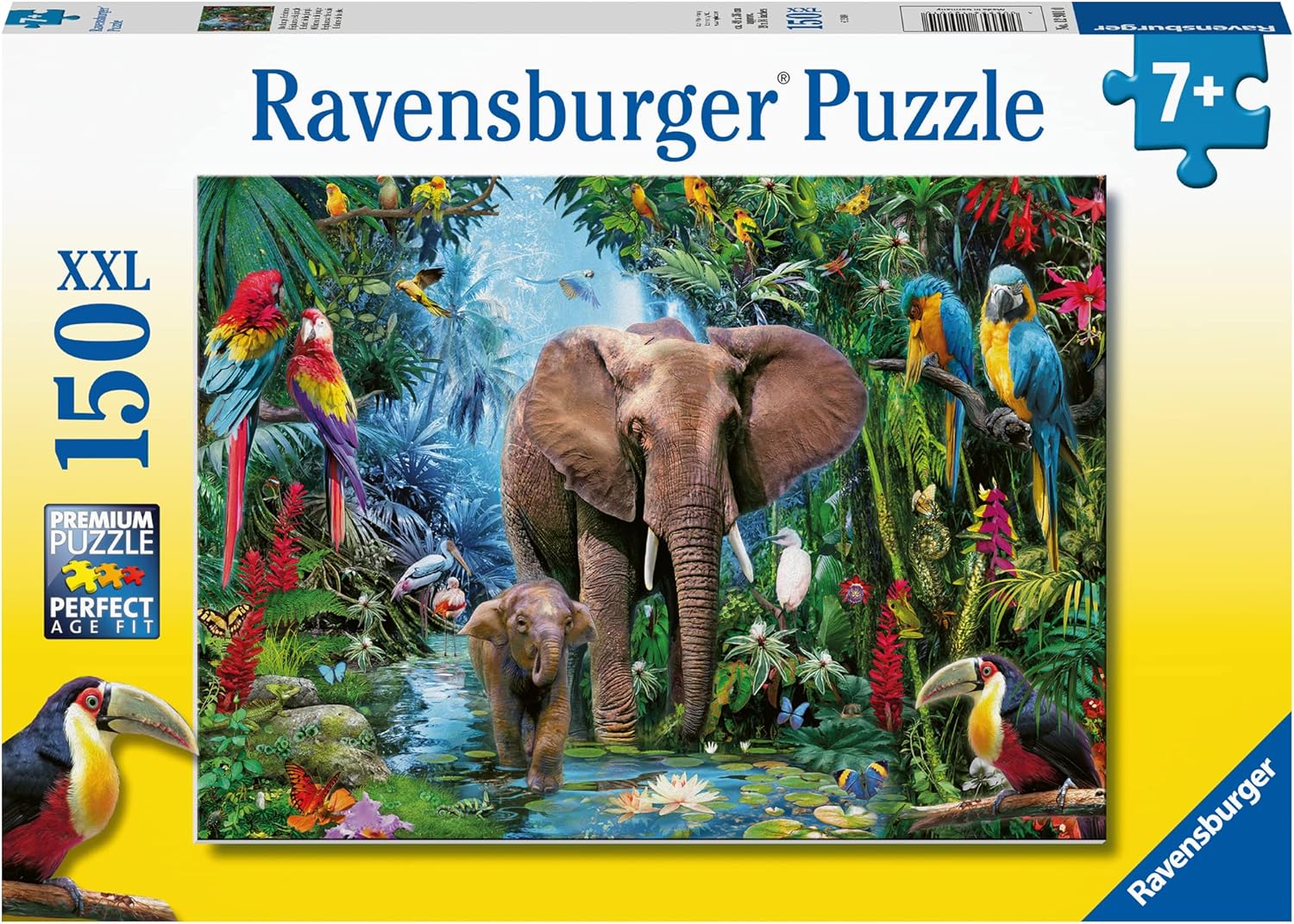 Ravensburger 12901 Safari Animals 150 Piece Puzzle for Kids - Every Piece is Unique, Pieces Fit Together Perfectly