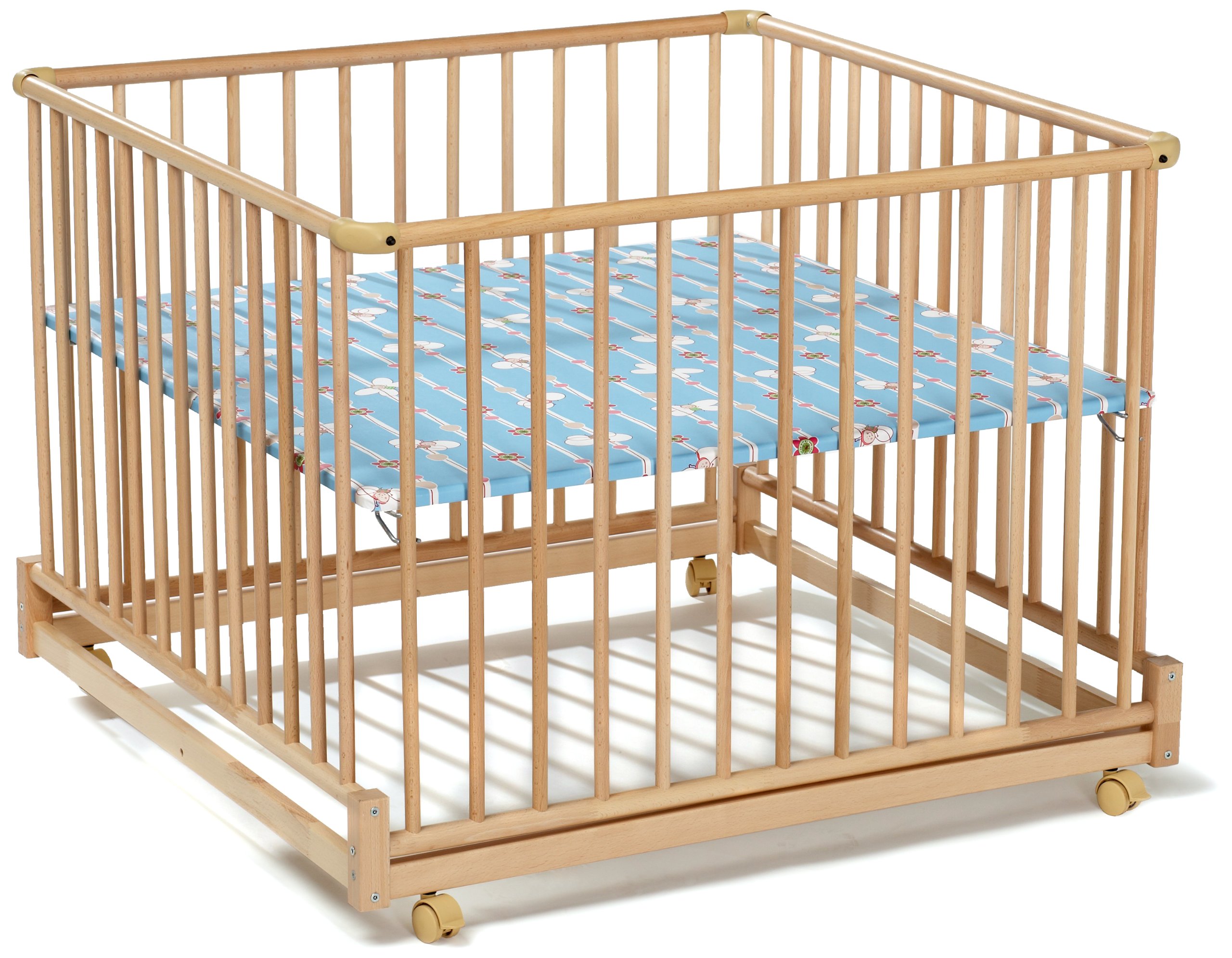 Ideen Parc Bebe Parc Pliable 100 X 100 Cm Hetre Massif Amazon Fr