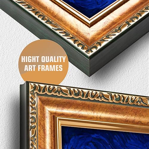 Miniatura 887 de A&T ARTWORK The Starry Night de Vincent Van Gogh. Tamaño del marco: 36 x 30 pulgadas, tamaño de la imagen: 30 x 24 pulgadas, reproducciones clásicas