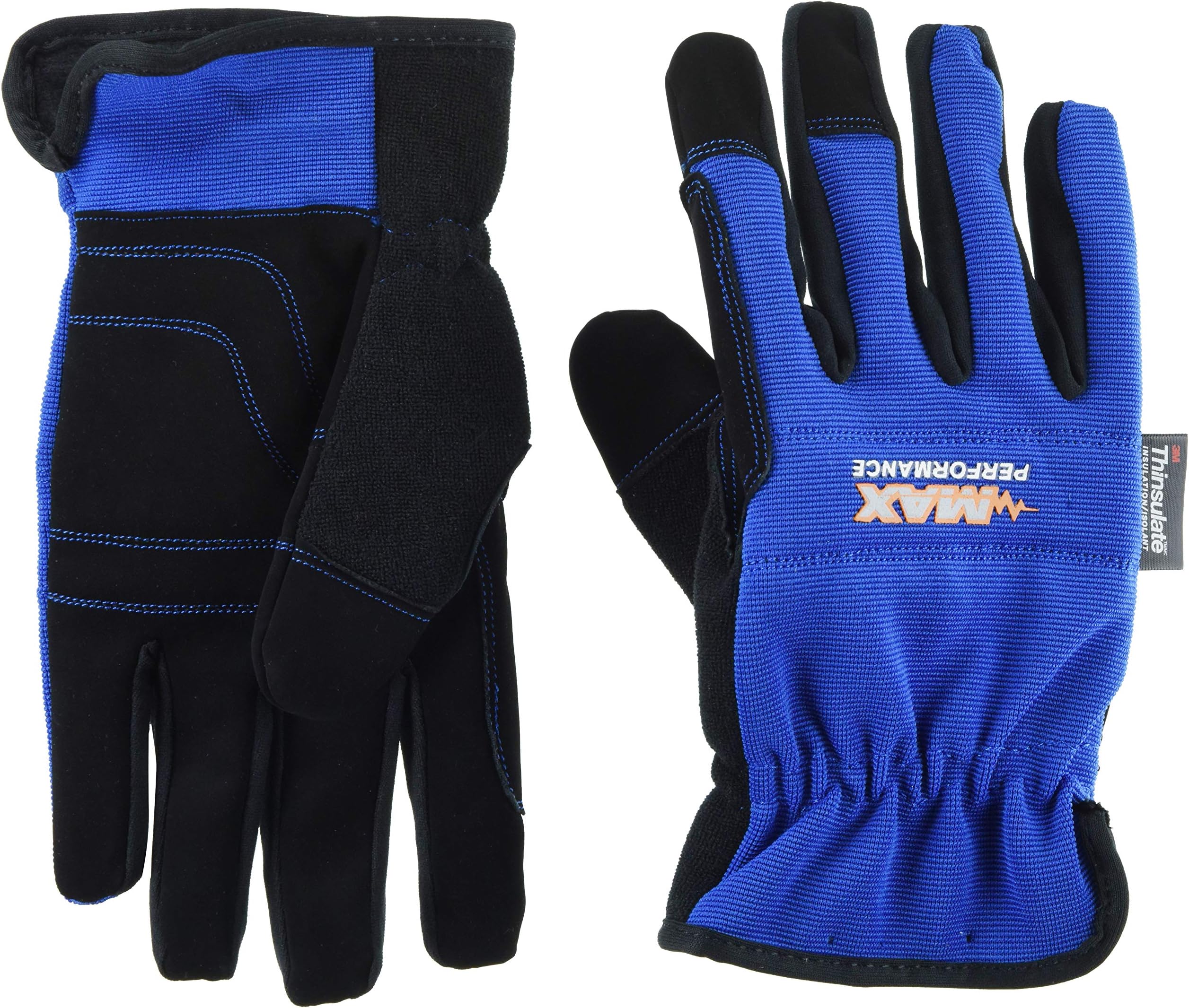 MidwestSynthetic Leather Palm Spandex Back High Performance Gloves with Thinsulate Insulation, MX450TH, Size: Extra Large