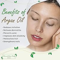 Vista 4 de Clean and Green Family Global Solutions Aceite de argán puro (15 onzas) Aceite de coco puro refinado (15 onzas) Paquete de manteca de karité pura