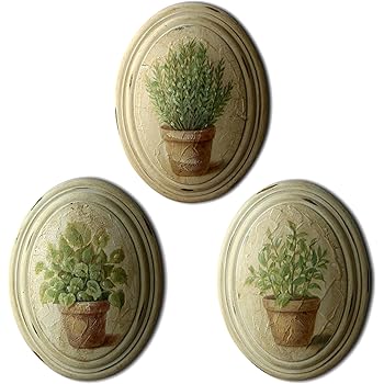 Amazon Com Cvhomedeco Primitiva Retro Pintado A Mano Oval Marco