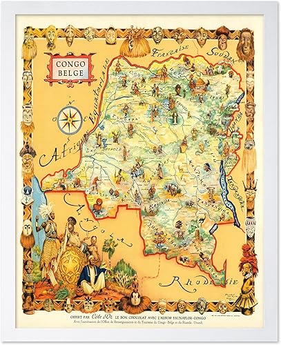 Vista 68 de Poster Master Póster vintage de la nación de los inmigrantes – Póster de mapas pictóricos retro – Arte de Estados Unidos – Regalo educativo