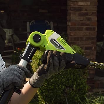 Earthwise LPHT12022 Volt 20-Inch Cordless Pole Hedge Trimmer, 20 inch, 2.0AH Battery & Fast Charger included