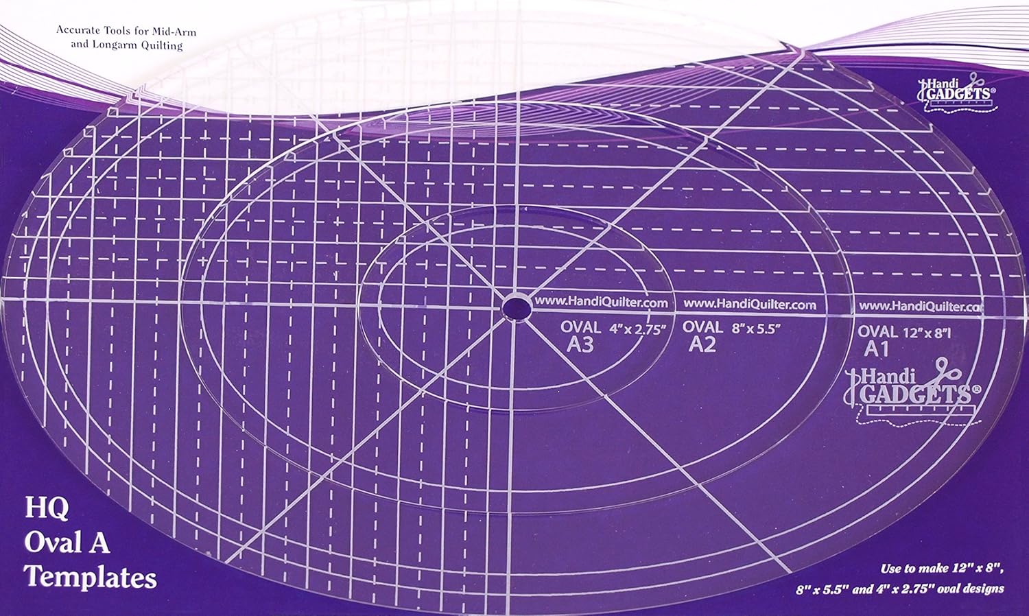 Handi Quilter Oval A Templates (Set of 3)