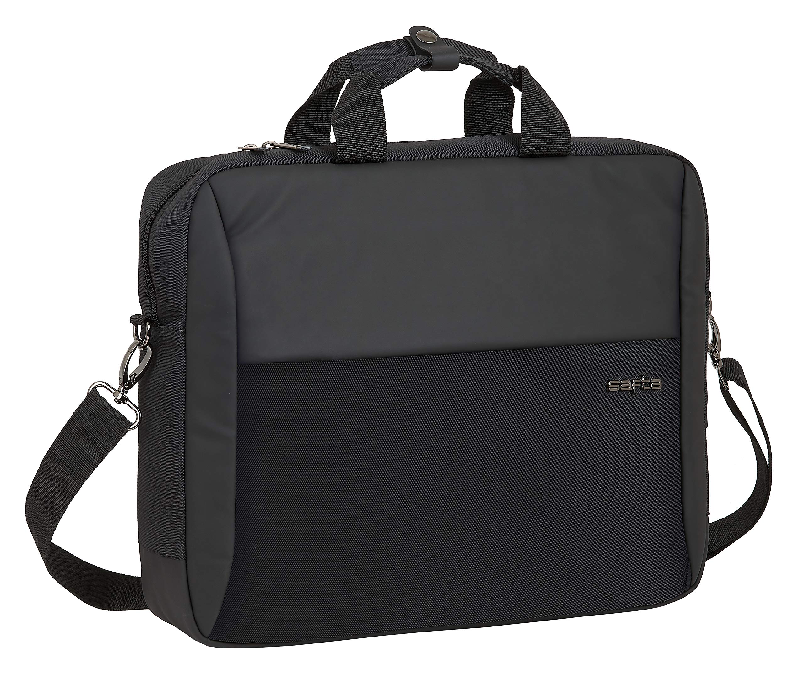 SAFTA Business 15.6 Inch Laptop Case with Pocket for Tablet and USB Connector, 410 x 90 x 330 mm