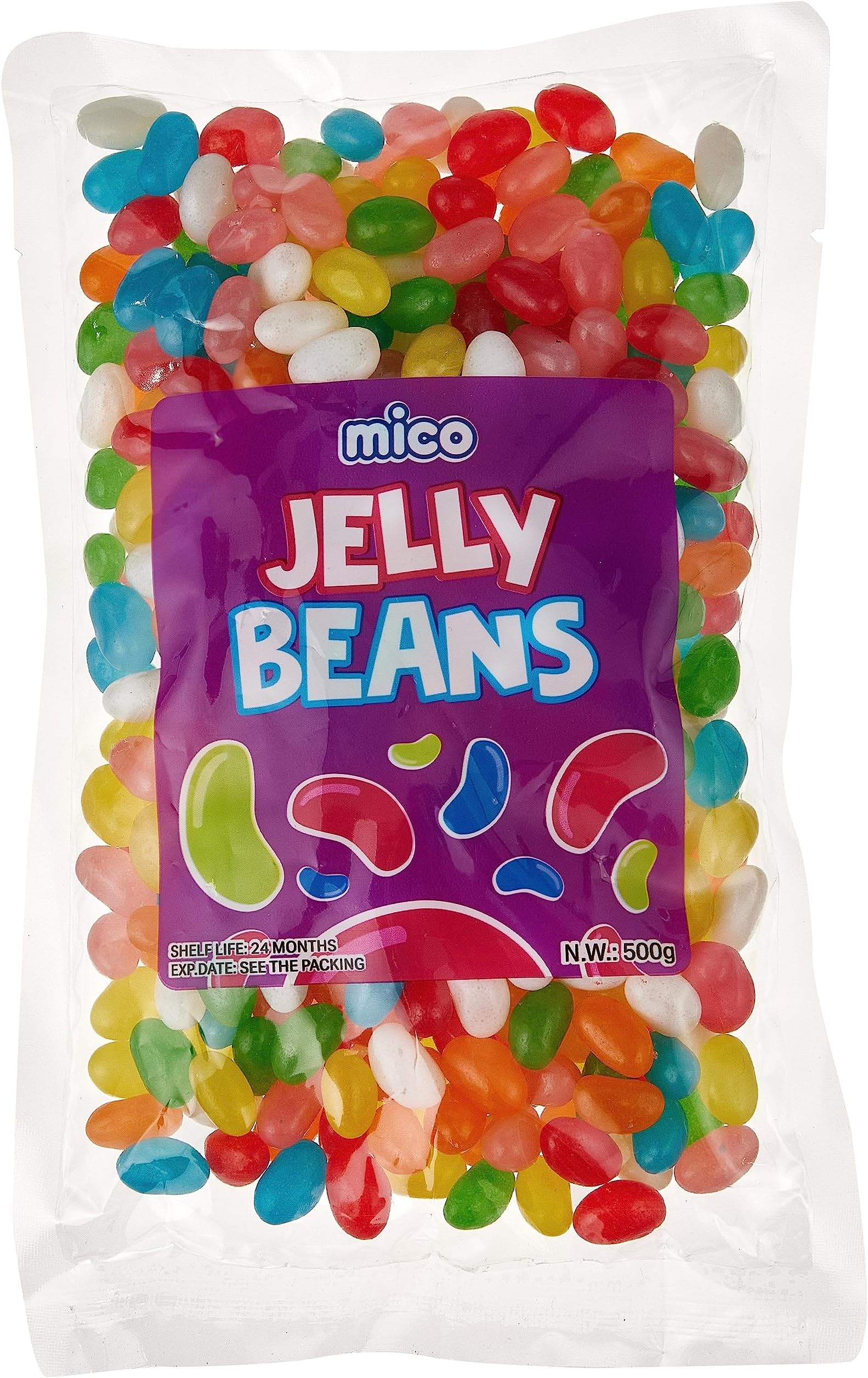 MICO Jelly Beans Assorted Fruit Taste Bag 500G