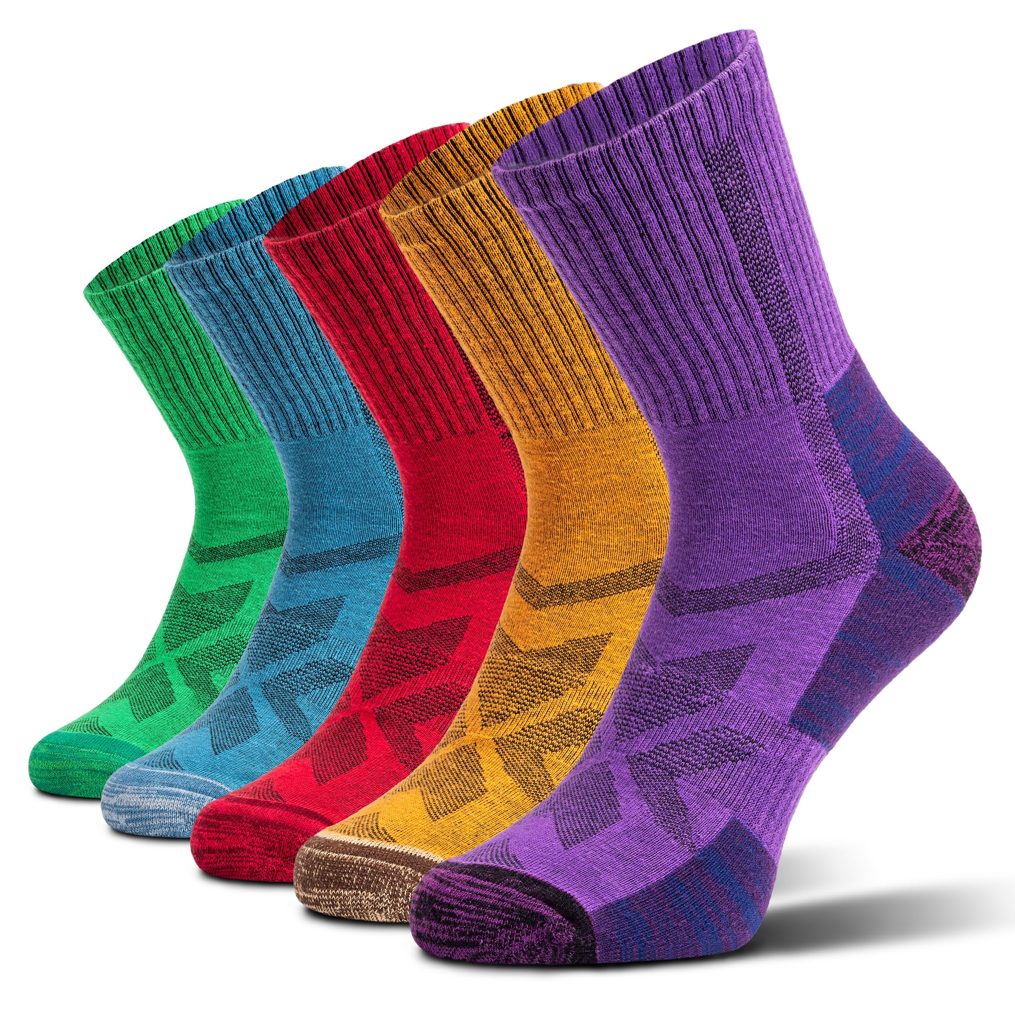 NORDIC Socks Calcetines para Senderismo Lana Merino 5 pares | Antiampollas, Absorben la Humedad, Antiolor