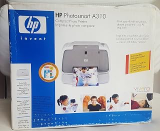 HP PhotoSmart A310 - Compact photo printer - colour - ink-jet - 101.6 x 152.4 mm - 1200 dpi x 1200 dpi up to 1.1 prints/min (colour) - capacity: 20 sheets - USB
