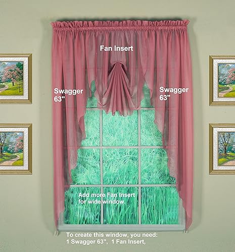 Vista 655 de Today's Curtain - Cortina Emelia de gasa original, panel de 84 pulgadas, negro, 60 pulgadas de ancho x 84 pulgadas de largo