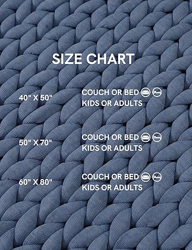 Miniatura 7 de YnM Manta gruesa, de peso medio, tejida a mano, agradable al tacto, ventilada y transpirable, lavable a máquina, pieza de decoración del hogar para