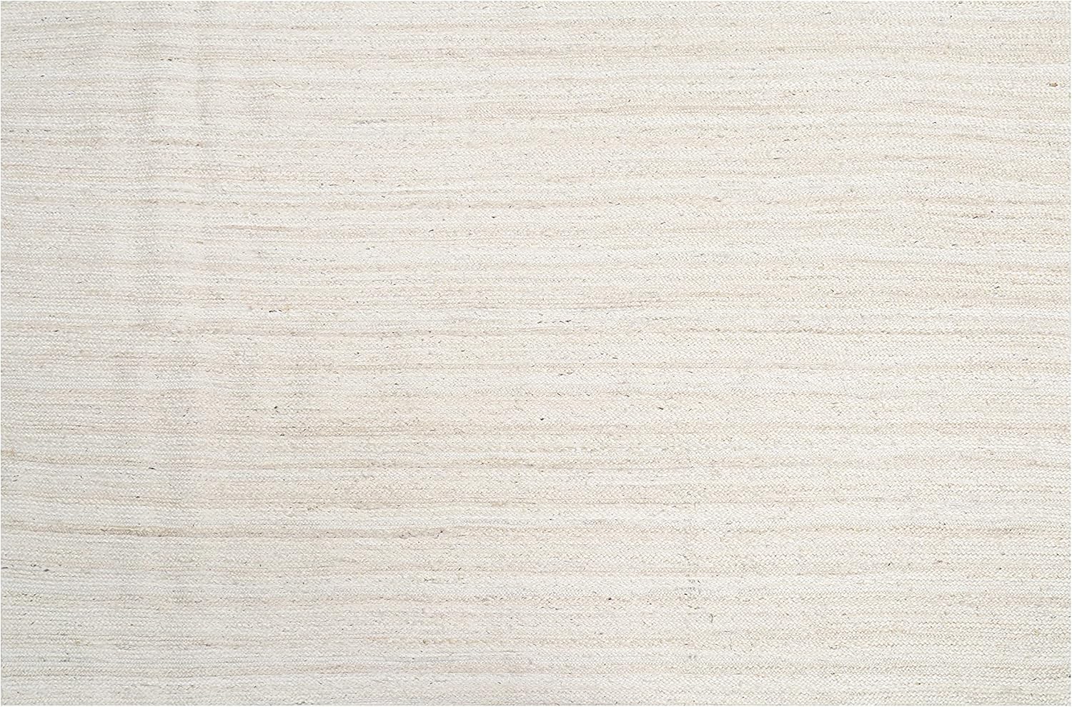 Hausattire Hand Woven Jute Braided Rug, 5'x8' – Off White, Reversible Boho Entry Area Rugs for Kitchen, Living Room I Farmhouse Indoor Outdoor Decorative Floor Rug, 60x96 Inches Off White 5'x8'