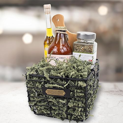 Miniatura 212 de MagicWater Supply - 1 libra - Naranja - Relleno de papel de corte arrugado ideal para envolver regalos, relleno de cestas, cumpleaños, bodas