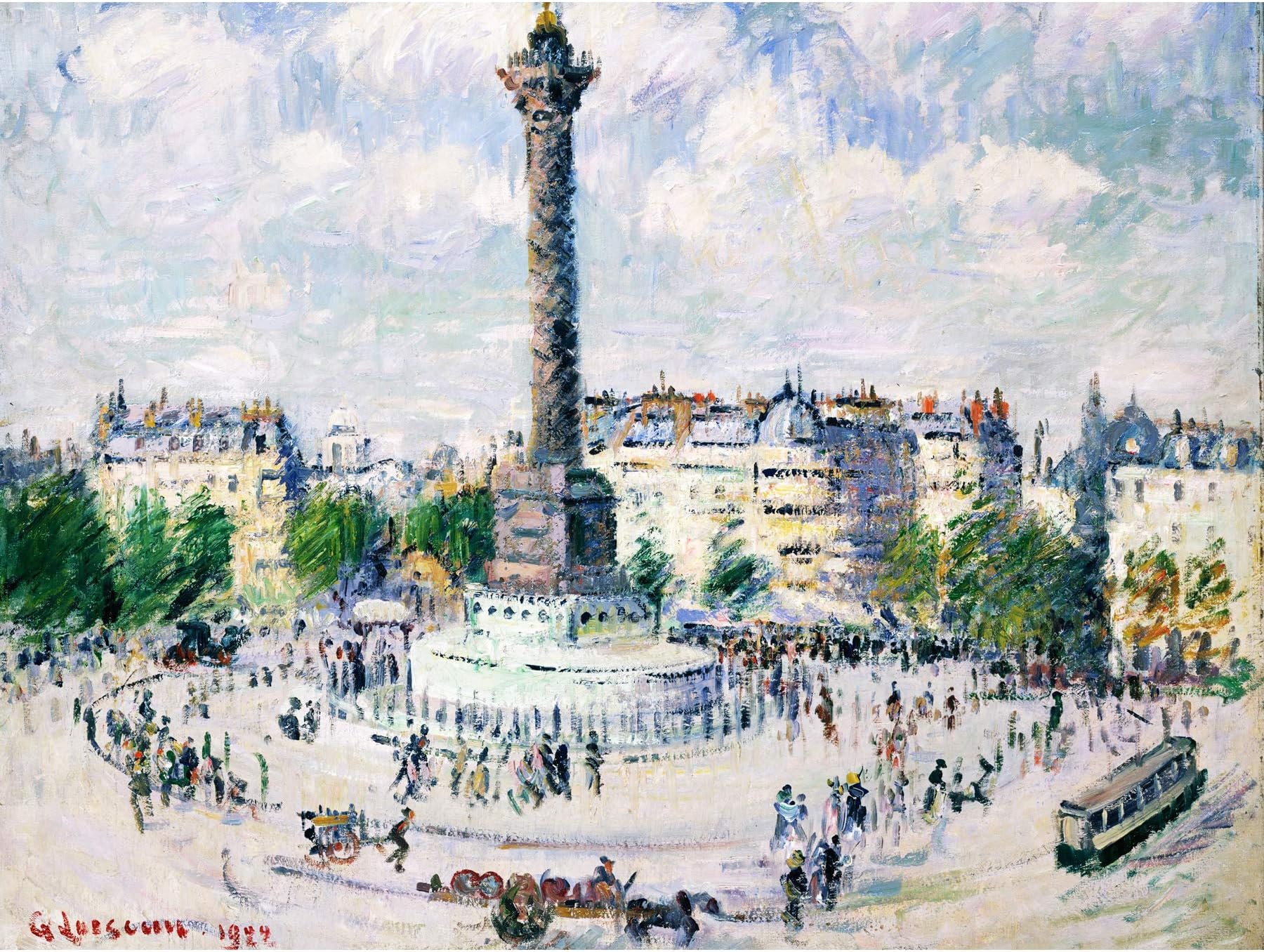 Fine Art Prints Loiseau La Place Bastille Paris France Painting Large Poster Wall Decor Picture