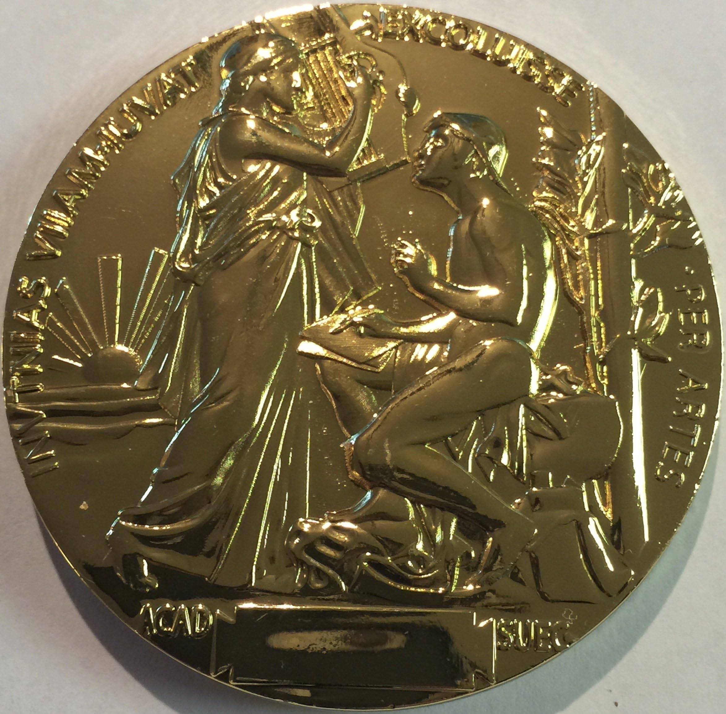 The Nobel Prize Souvenir Medal in Literature RARE USA Sweden
