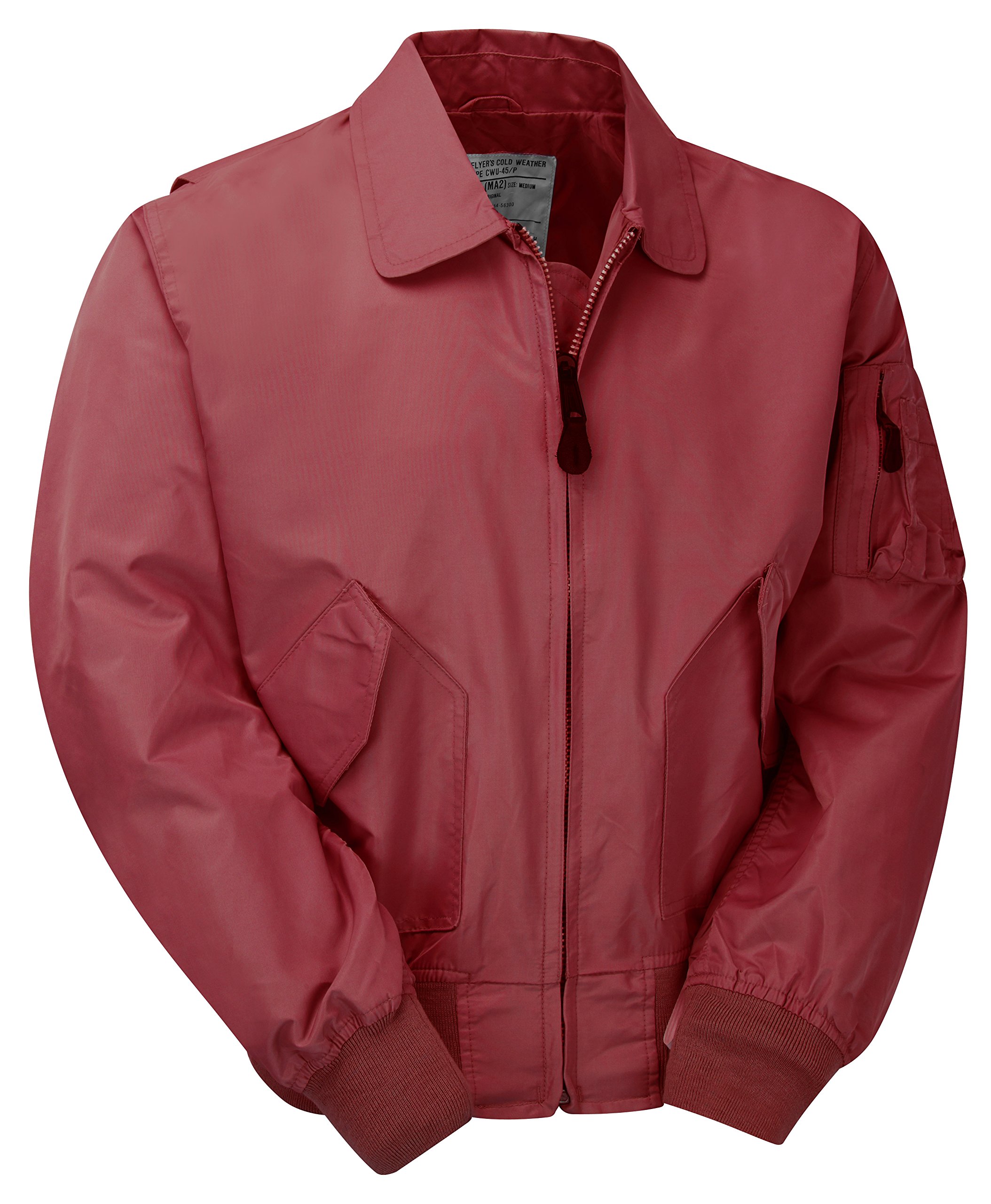 Women's Red Ma2 Cwu Flight Unpadded Light Bomber Jacket - (L)