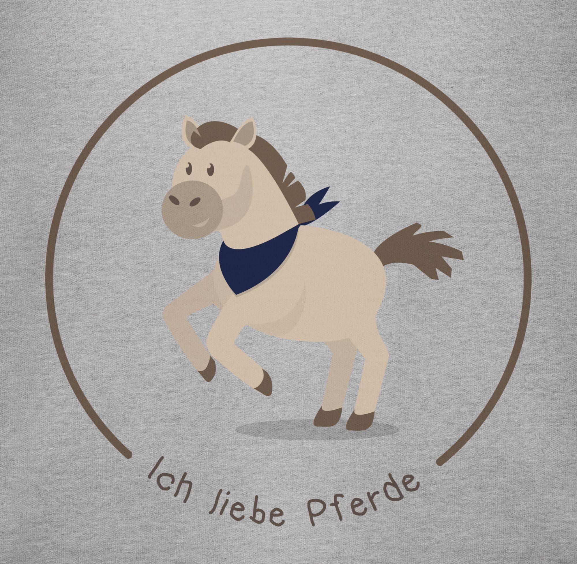 Shirtracer - Baby Body Kurzarm - Ich liebe Pferde I Pferdespruch Geschenk Pferdeliebe I Pferdemädchen