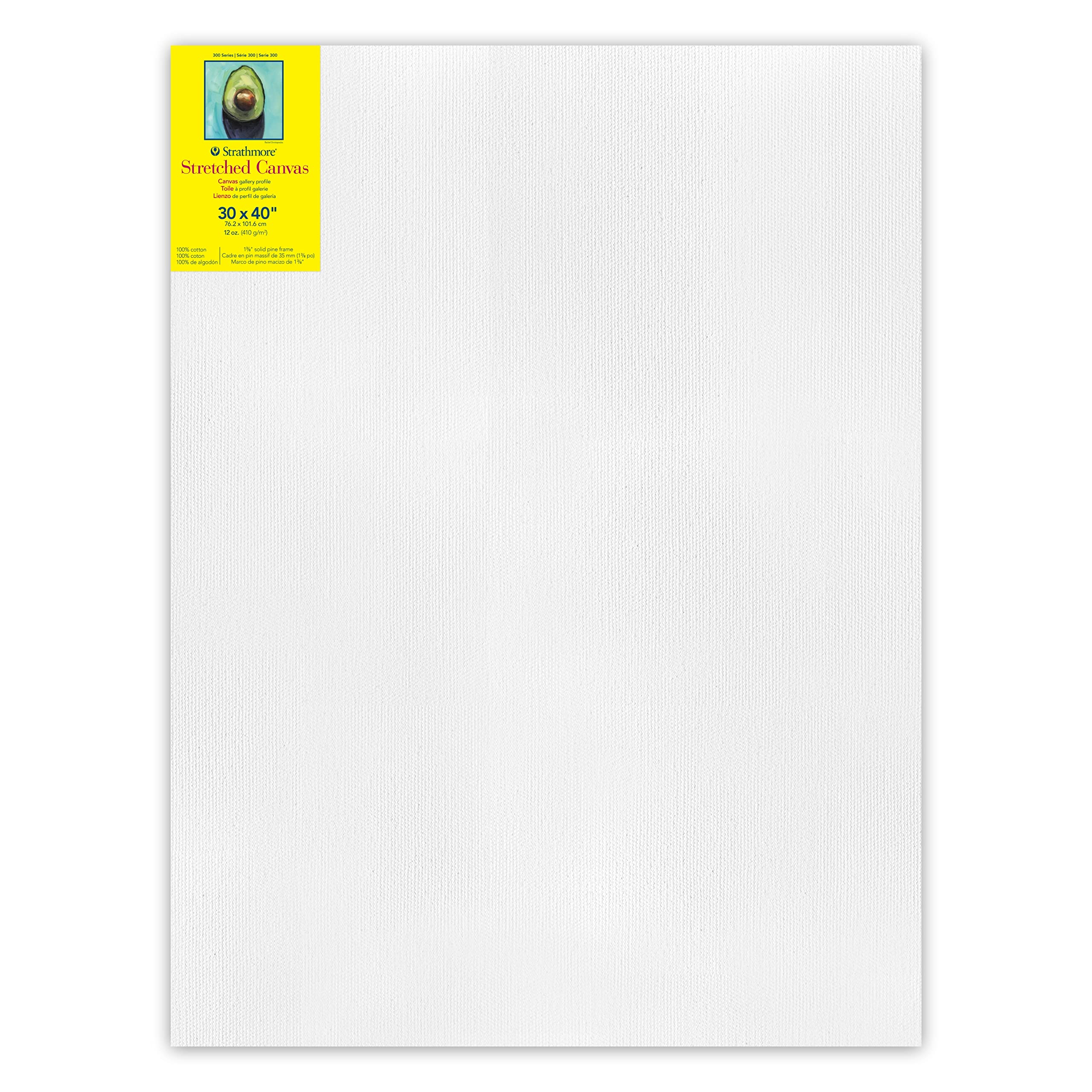 Strathmore Lienzo estirado serie 300, 76 x 101 cm, color blanco