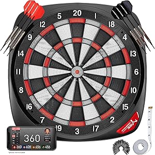 Accudart SDBA1 and SDBC4 Electronic Soft Tip Smart Dartboard with Online Game Play