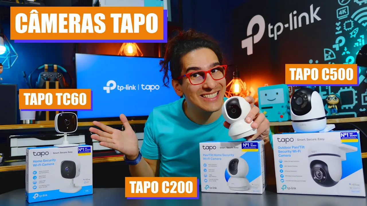 TP-Link-Tapo C200, Camera de Segurança Wi-Fi 360º, 1080p