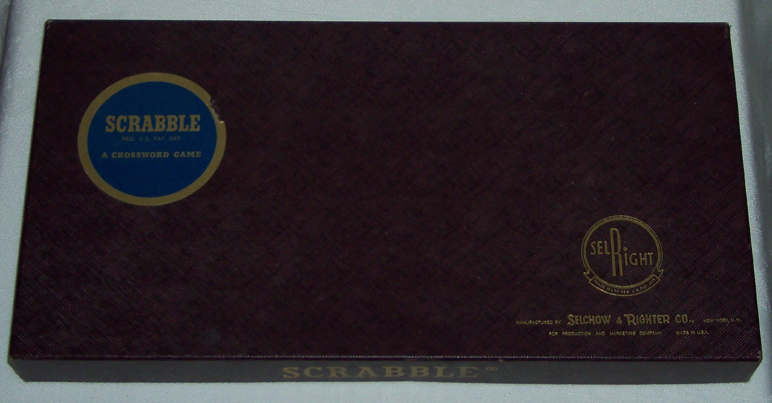 Amazon.com: Vintage 1953 Copyright Scrabble Selchow and