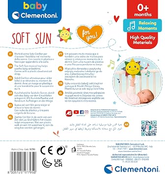 Clementoni 17795 Ba - Müzikli Pelüş Güneş