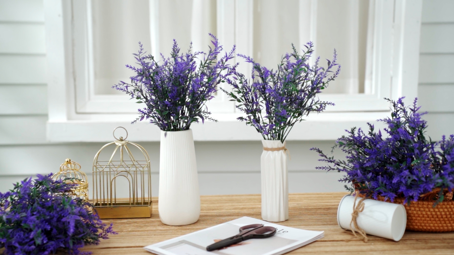 Amazon.com: Janinka 24 Bundles Artificial Lavender Flowers False