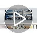 Lapremoly Black Framed Wall Art For Living Room Large Wall Decor For Bedroom Office Decorations Blue Beach Seascape Wall Pictures Ocean Landscape Painting Poster Prints Artwork Home Decor 3 Piece