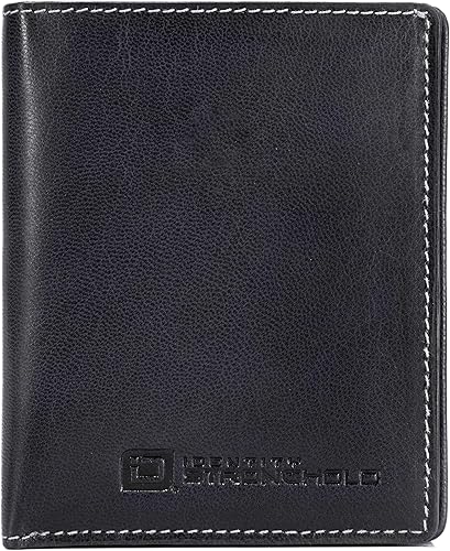 Miniatura 7 de ID Stronghold Waltlet - Cartera plegable con bloqueo RFID para hombres con cierre magnético, Negro -, Minimalista