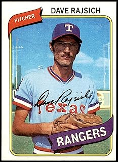 1980 Topps # 548 Dave Rajsich Texas Rangers (Baseball Card) NM Rangers