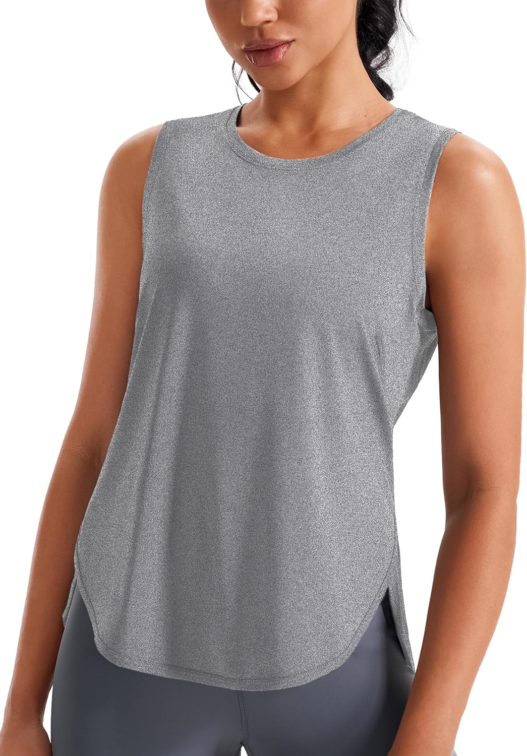 JOYSPELS Ice Silk Workout Tank Tops for Women Cool-Dry Sleeveless Loose Fit Yoga Shirts Athletic