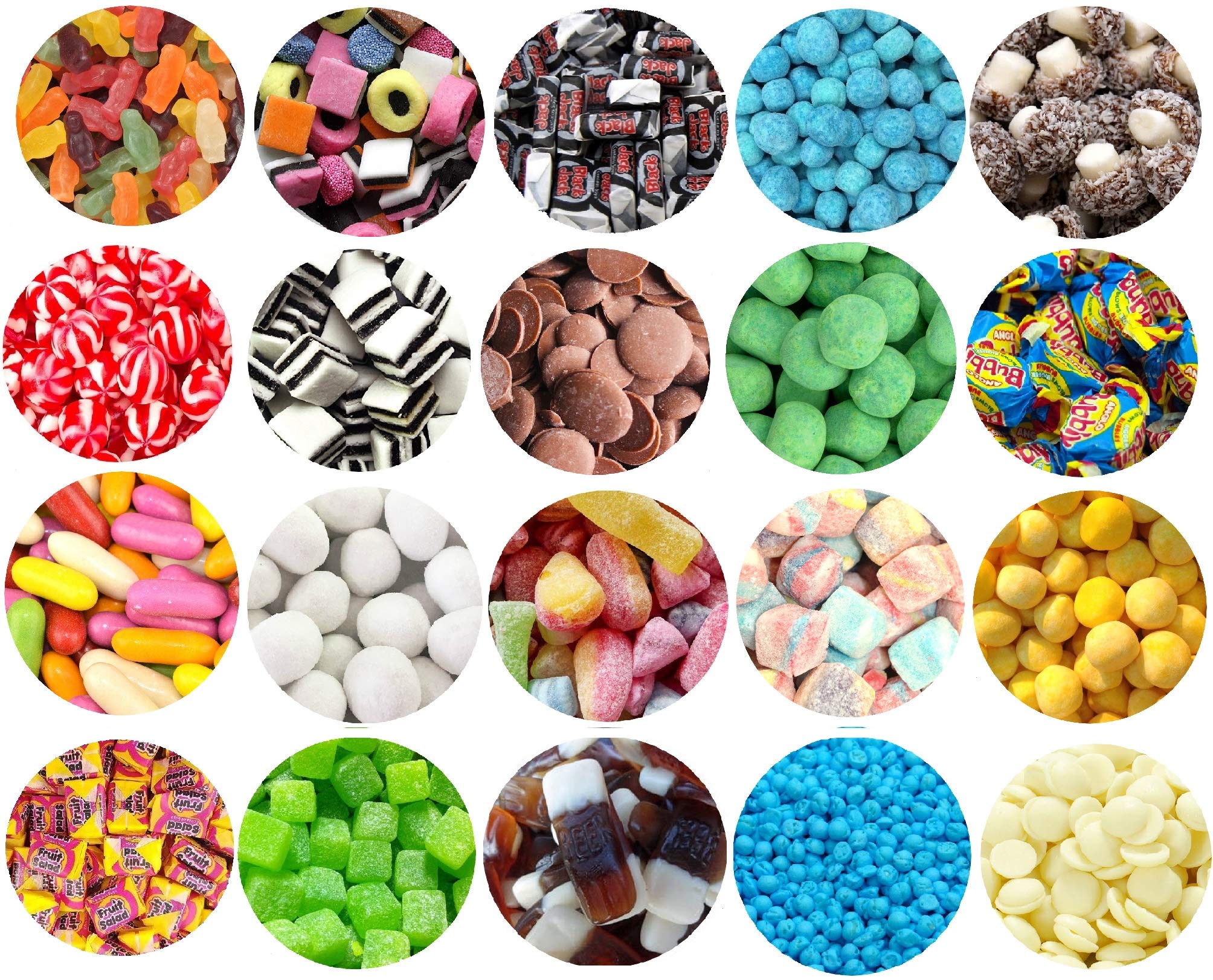 Pick n Mix Retro Sweets 200g 400g 600g 1kg 1.5kg 100+ Choices (Mix Up (Random Mix 10 Flavour Minimum, 200 Grams)