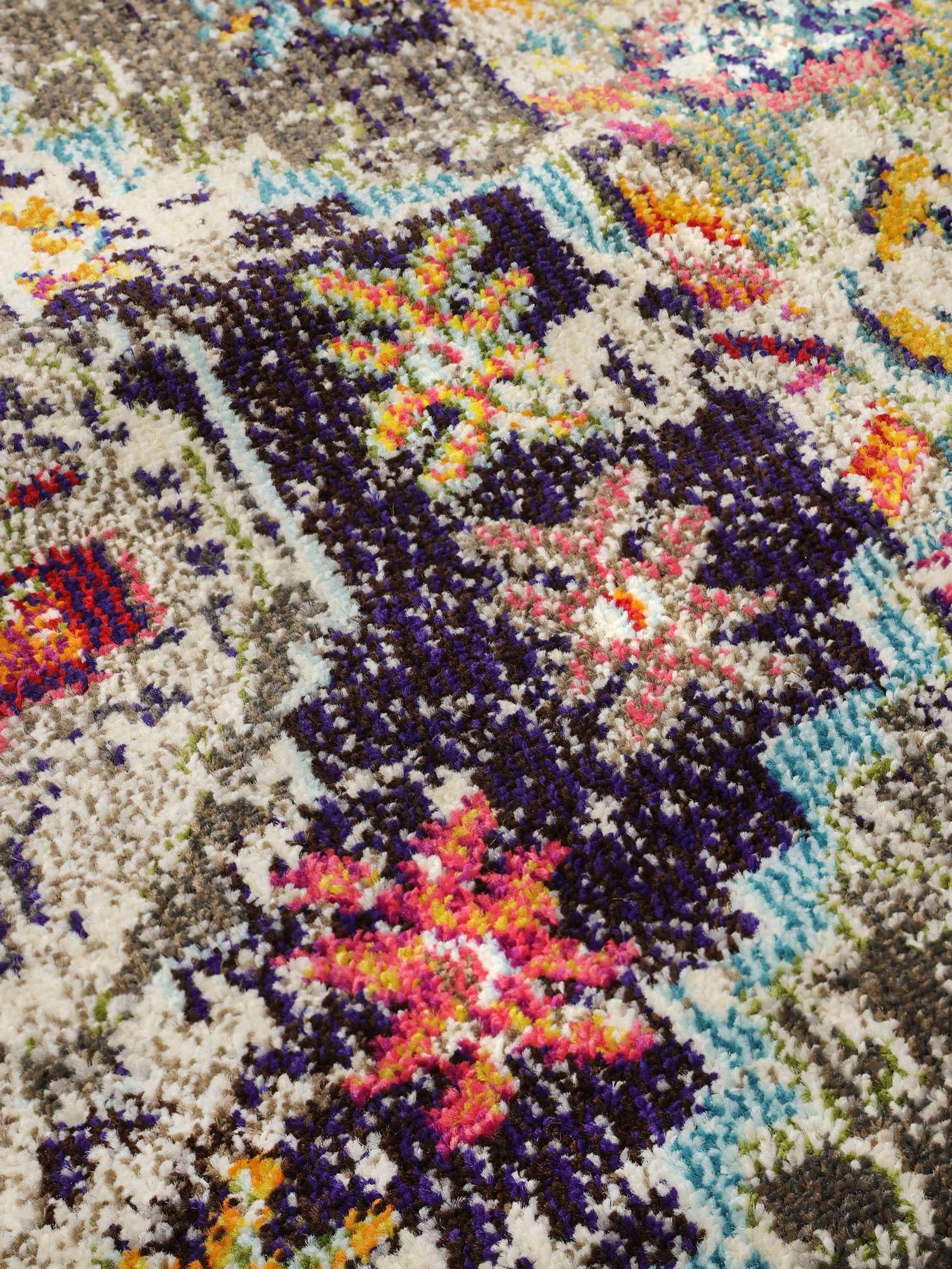 RugVista Cassiopeia Teppich, 200 x 200 cm, Schwarz/Multi